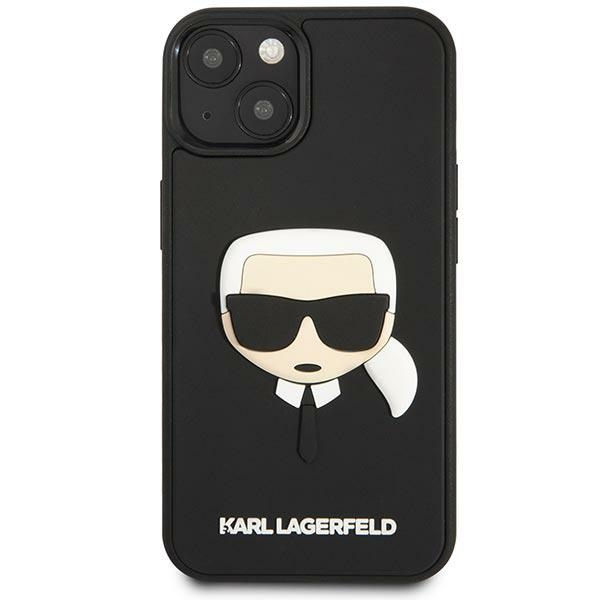 Etui KARL LAGERFELD Apple iPhone 14 Plus 3D Rubber Karl`s Head Czarny Hardcase